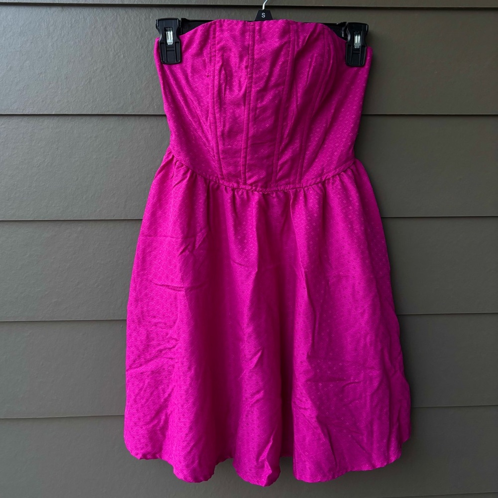 Band of the Free Strapless Hot Pink Corset Top Mini Dress | XS